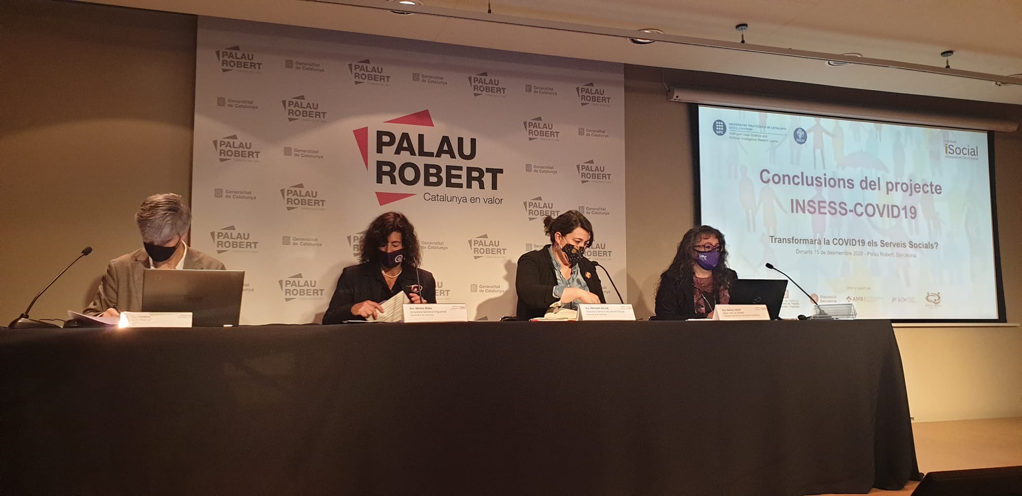 iSocial and the UPC have presented the conclusions of the INSESS-COVID19 study at Palau Robert