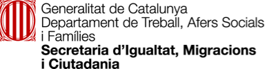 Generalitat de Catalunya Secretaria d'Igualtat, Migracions i Ciutadania