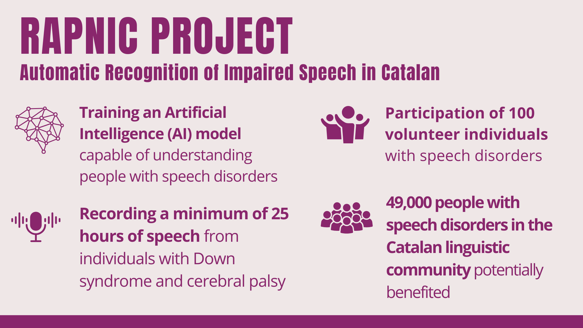 Infography about some benefits of Rapnic Project referred to in the the text.